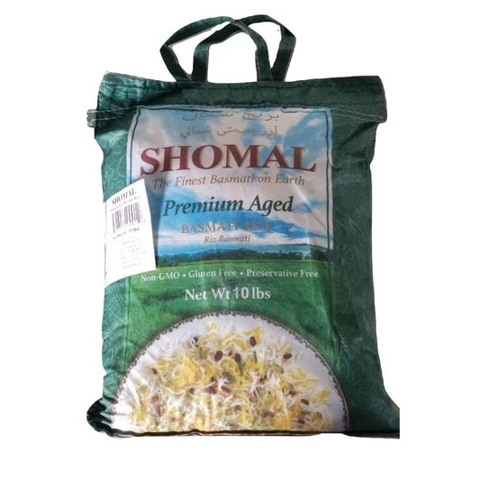 Shomal Premium Aged Basmati Rice 10lb