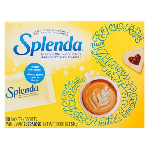Splenda Sweetener Pack of 50 Sachets 50g