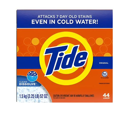 Tide Powder Detergent (He) 44 Loads - 1.4kg