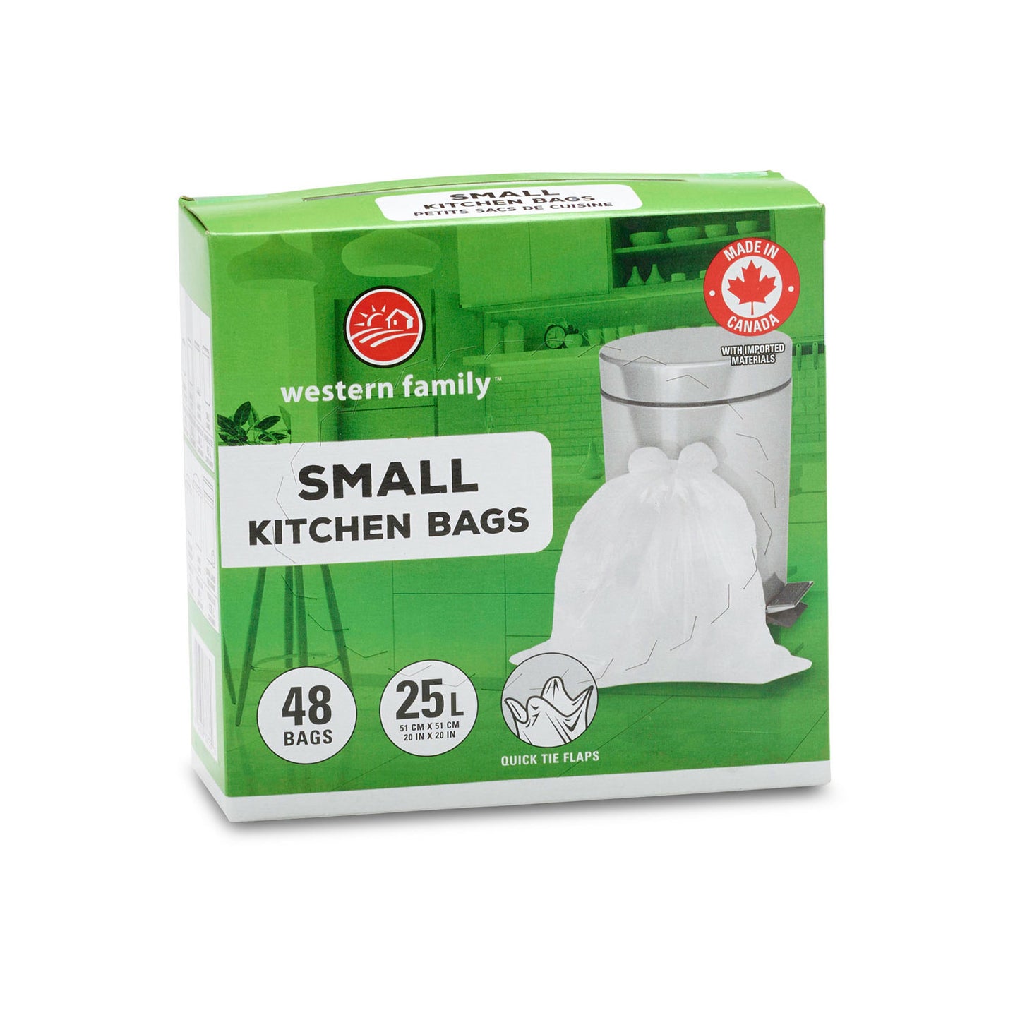 WF Small Kitchen Bags 25L (48 Bags)