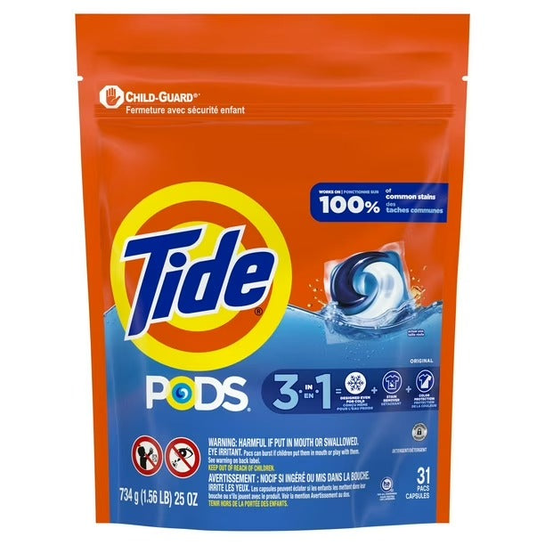 Tide PODS Laundry 3-in-1 (HE) 31 count