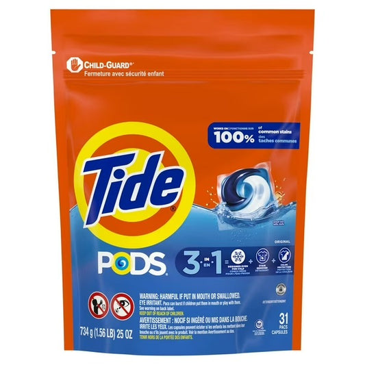 Tide PODS Laundry 3-in-1 (HE) 31 count