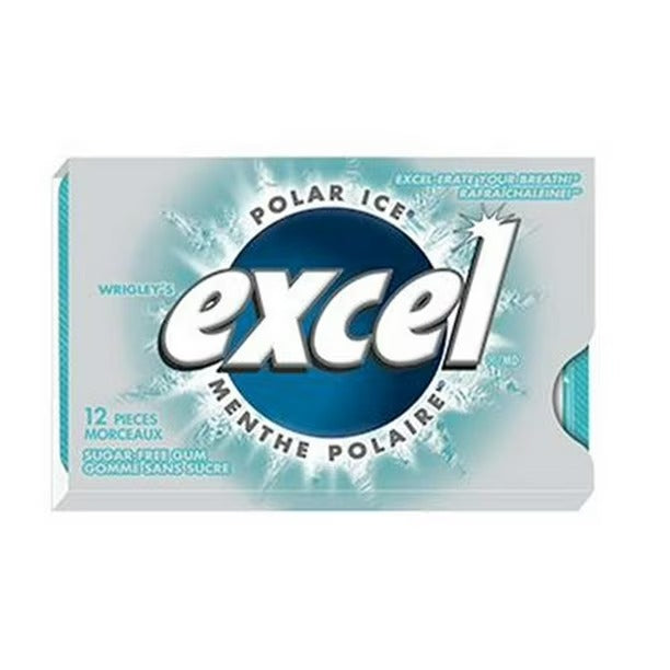 EXCEL Polar Ice Flavoured Sugar Free Chewing Gum 12 Pieces