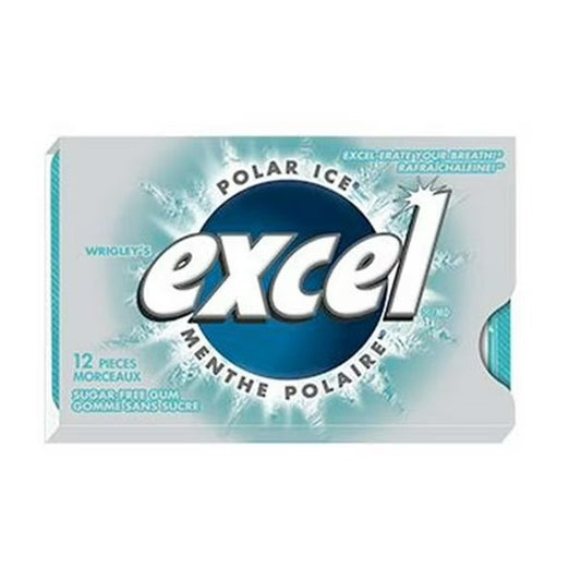 EXCEL Polar Ice Flavoured Sugar Free Chewing Gum 12 Pieces