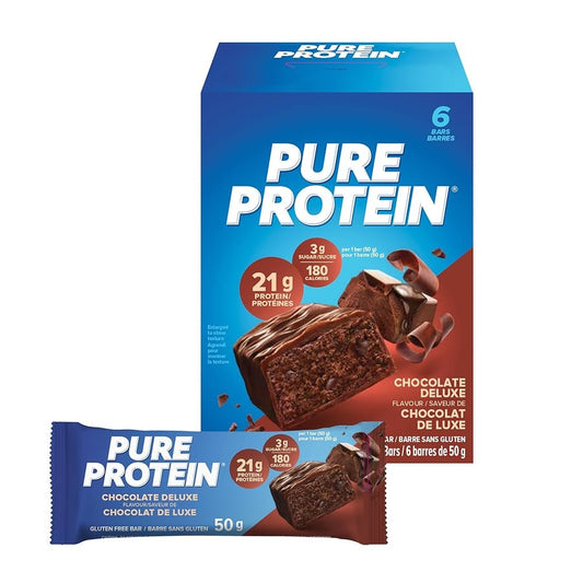 Pure Protein, Protein Bars Chocolate deluxe, 6 × 50 g