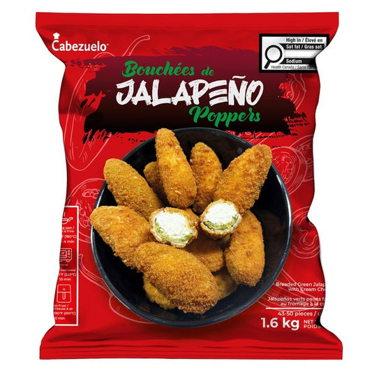 Cabezuelo Breaded Jalapeno Poppers 1.6kg