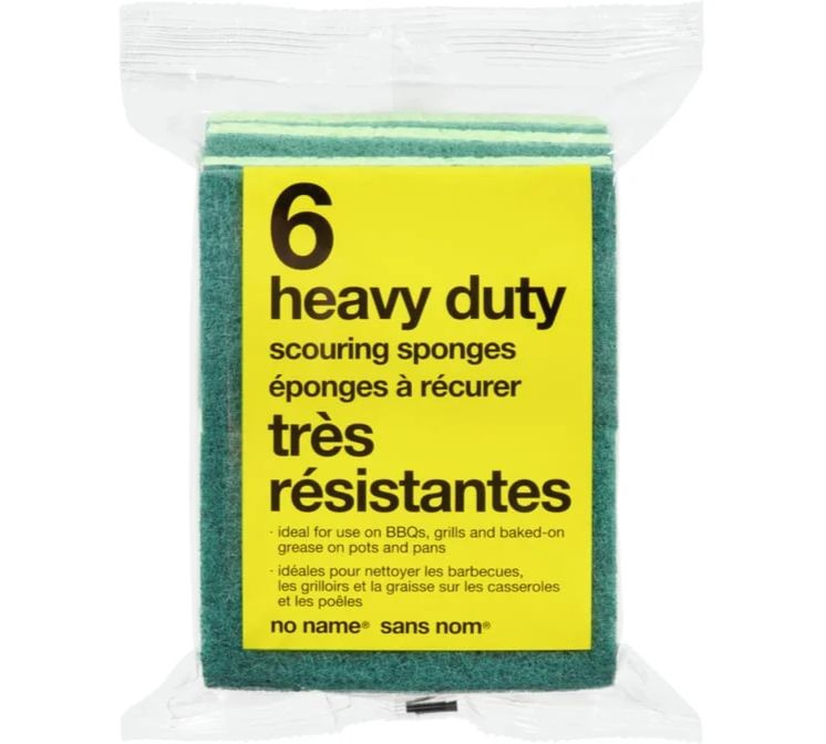 6 Heavy Duty Scouring Sponges