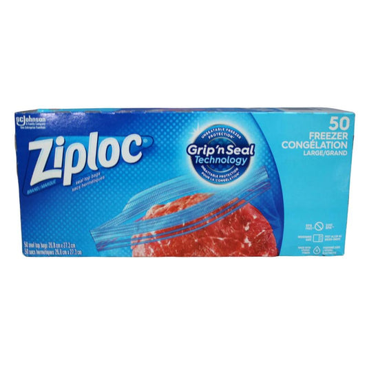 Ziploc Large Freezer Bags (50 Bags)