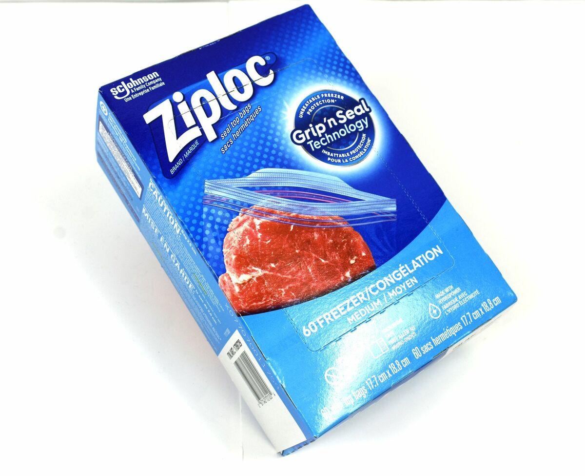 Ziplock Medium Freezer Bags - 60 Bags