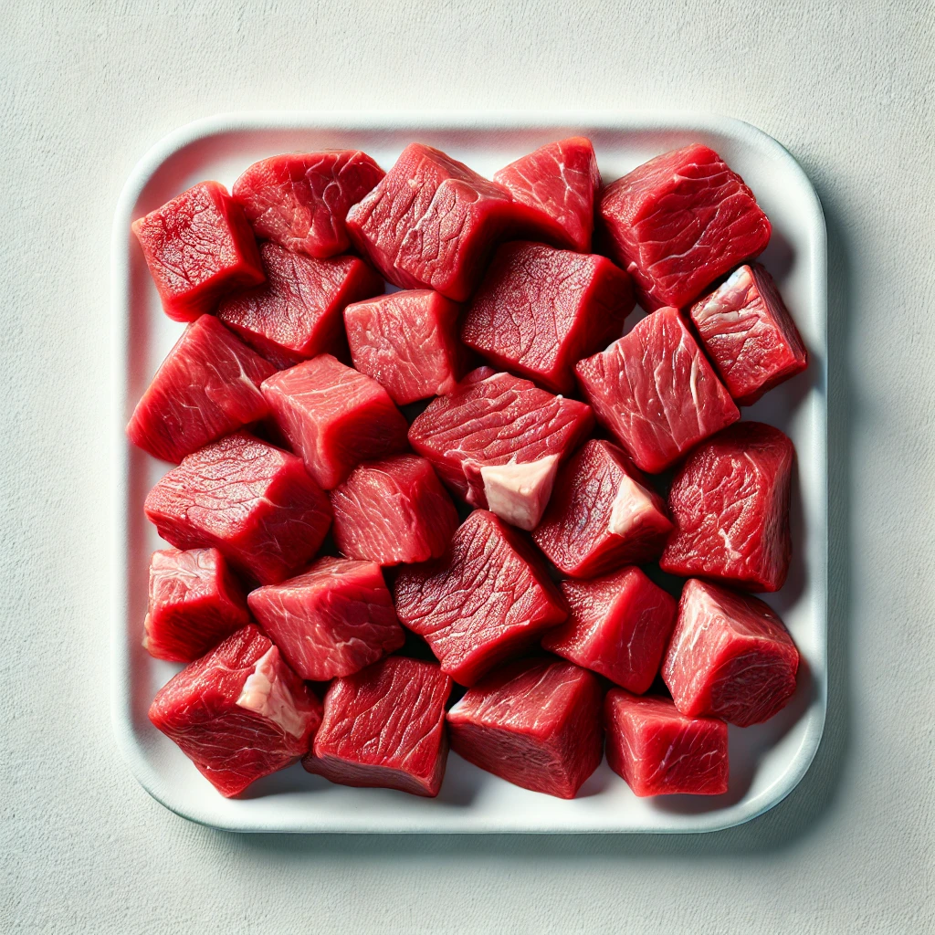 BONELESS LAMB CUBES (MEAT)