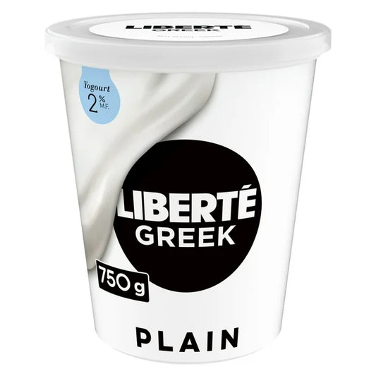 Liberté Greek 2% Yogurt, Plain, High Protein,1 Kg