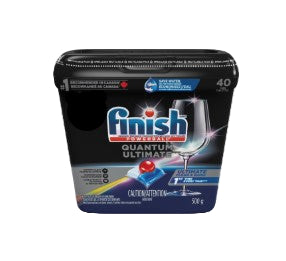 Finish dishwasher tablet packaging on a white background