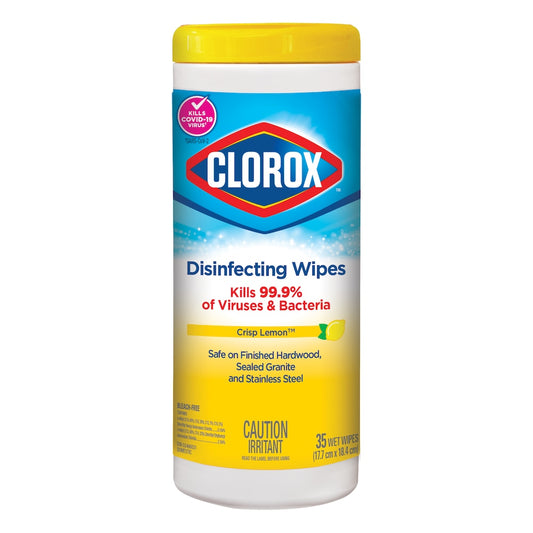 Clorox Wipes Disinfecting, Lemon Fresh, 35 Count